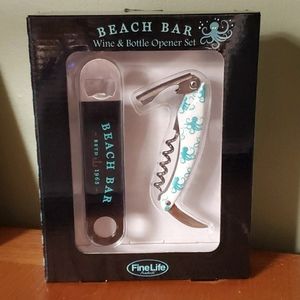 Beach Bar FineLife Wine & Bottle Opener Set